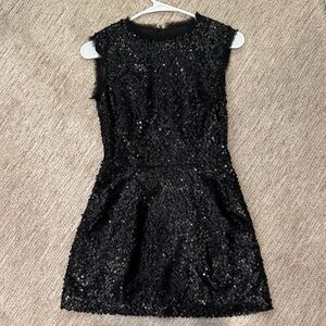 Nanette Lepore Elegant Black Sequin Dress